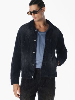 Jack & Jones - Dark Blue Corduroy Jacket