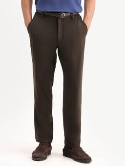 Rare Rabbit - Brown 8-Way Stretch Trousers