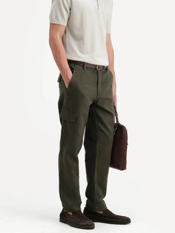 Rare Rabbit - Olive Double Layered Cargo Trousers