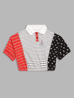 Elle Kids - Girls Multi Striped T-Shirt