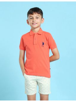 U.S. POLO ASSN. - Ribbed Collar Cotton Polo T-Shirt