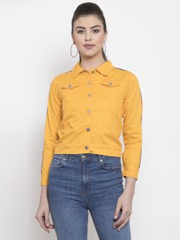 Voxati - Womens Denim Jacket Yellow