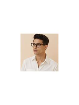 Lenskart Blu - Zero Power Full Rim Square Black Computer Glasses Eyewear Frame (LB E18699) (52)