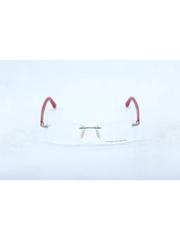 Porsche Design - Red Rectangular Metal Blue Block Frame (P8232 59B) (59)