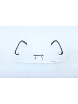Porsche Design - Black Rectangular Metal Blue Block Frame (P8245 54A S2) (54)