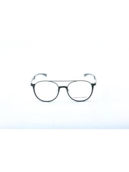 Porsche Design - Black Round Metal Blue Block Frame (P8389 52A) (52)