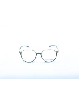 Porsche Design - Silver Round Metal Blue Block Frame (P8389 52B) (52)