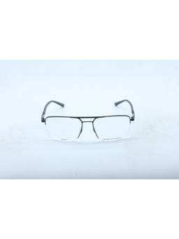Porsche Design - Black Rectangular Metal Blue Block Frame (P8398 56A) (56)