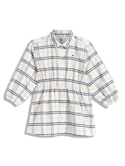 Tommy Hilfiger - Girls Off White Checks Dress