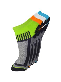 Frenchie - Mens Sports Socks 100% Breathable Assorted (Pack of 4)