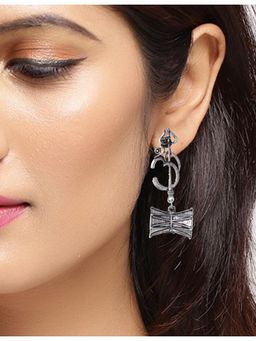 Silvermerc Designs - Shiva Shakti Damru Trishul Earrings for Women