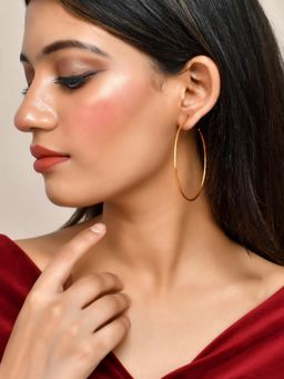 Silvermerc Designs - Gold Plated Half Hoops Earrings for Women
