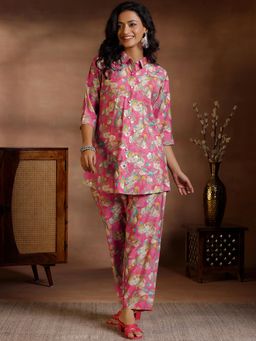 Libas - Pink Printed Co-Ord (Set of 2)