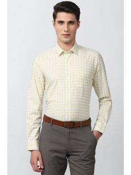 Peter England - Men Yellow Slim Fit Formal Shirt