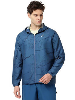 ASICS - Aop Cap Style Raglan Jacket Blue