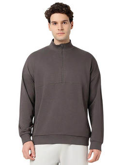 ASICS - Half Zip Oversize Sweatshirt Grey