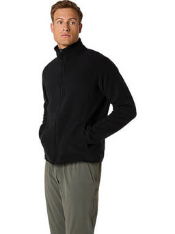 ASICS - Refined Texture Fleece Full Zip Top Jacket Black