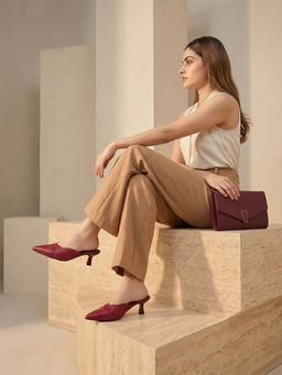 ROCIA - By Regal Maroon Women Mules
