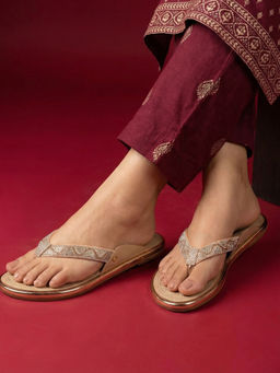 JODYHUB - Women Rose Gold Flats