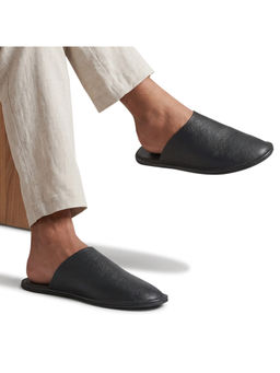 Neeman's - Black Lounge Mules for Men
