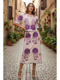 BOHO-CHIC By Sukriti Jain - Purple Jardin De Ete Co-ords Set