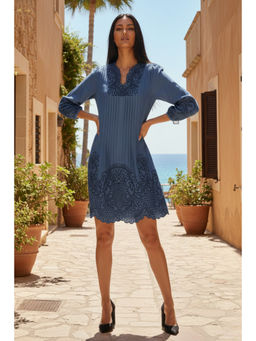 BOHO-CHIC By Sukriti Jain - Blue Paradise Denim Dress