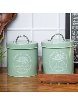 Voncasa - Namkeen& Biscuit Set of 2 (1300ml Each)