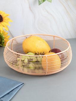 Voncasa - Metal Wire Countertop Fruit Bowl Basket Holder Stand for Home & Kitchen