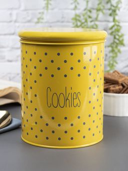 Voncasa - Cookies Jar with Lid - (Yellow, 1700ml)