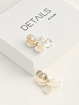 Kazo - Luna Floral Crystal Statement Earrings