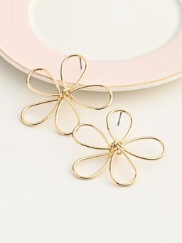 Kazo - Vivienne Intricate Flower Statement Earrings