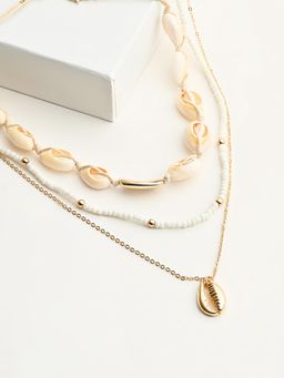 Kazo - Multi-Strand Oceanic Necklace Pack Of 3