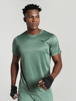 Puma - Essentials Taped Men's Green T-Shirt