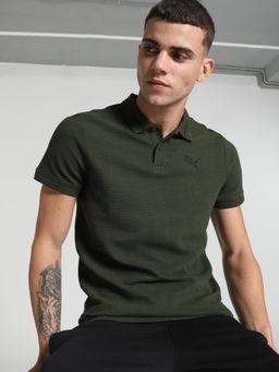 Puma - Ottoman Polo Men's Green T-Shirt