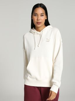 Puma - Classics Oversized Women's White Hoodie
