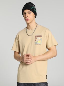 Puma - Franchise Q4 Graphic 3 Men's Beige T-Shirt