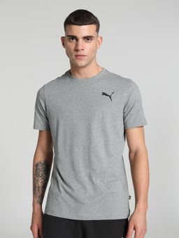 Puma - Essentials Small Logo Men's Grey T-Shirt
