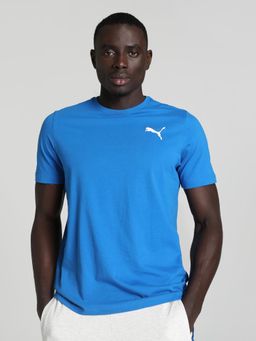 Puma - Essentials Small Logo Men's Blue T-Shirt