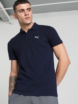 Puma - Basic Polo Men's Blue T-Shirt