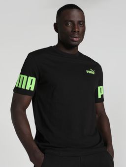 Puma - Power Colorblock Men's Black T-Shirt