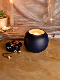 Tayhaa - Midnight Elegance Aromatherapy Candle Navy Blue