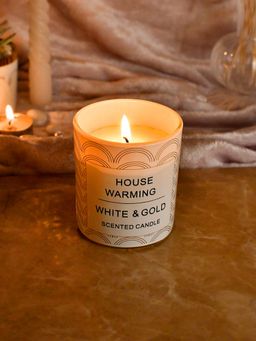 Tayhaa - White & Gold Scented Candle