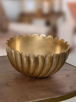 IAAH - Gilded Leaf Decorative Bowl Gold