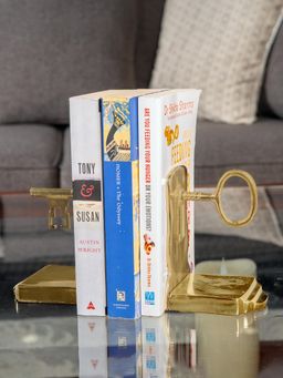 IAAH - Lock & Key Bookend Gold