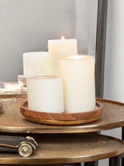 IAAH - Aurumwood Decorative Platter Brown