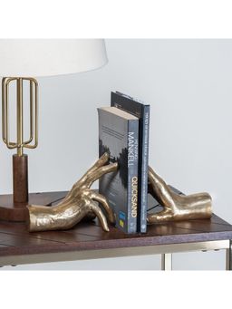 IAAH - Hand Sculpture Bookend (Set Of 2) Gold