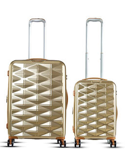 it luggage - Certify Gold Set of 2 24-20 Inches Expandable Hardsided TSA Luggage Trolley