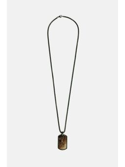 Snitch - Men Brown Abstract Pendant Necklace
