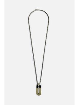 Snitch - Men Two-Tone Pendant Necklace
