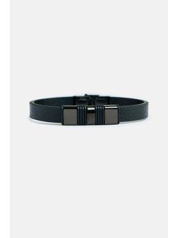 Snitch - Men Black Toned Bracelet Band
